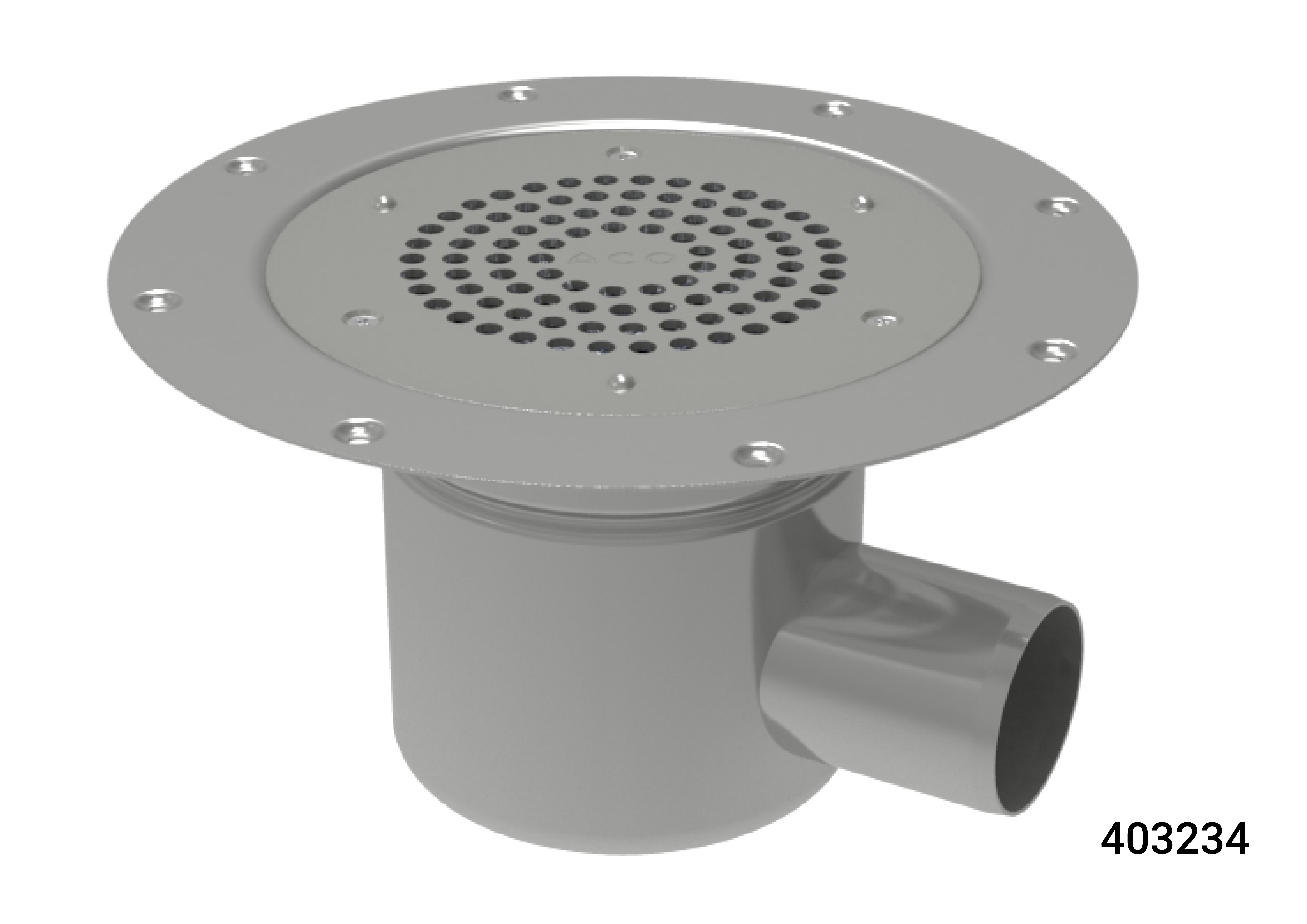 SA - ACO 403234 Round Shower Drain (Vinyl)